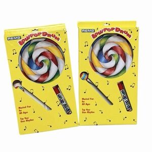 Lot Of 2- Remo Lollipop Drum 8" Made In USA ET-7108-00 Drum With Mallet
